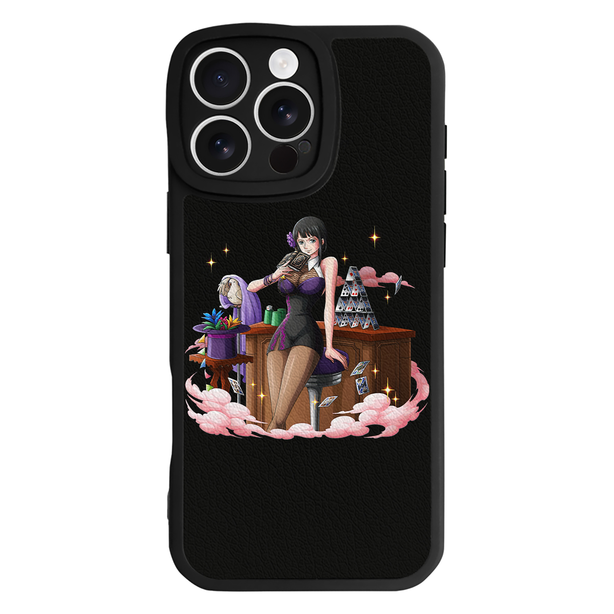 （画像用） ワンピース ニコ・ロビン ONE PIECE Nico Robin 【iPhone 16シリーズ対応】シリコンスマホケース（レザー調） 材質：シリコン